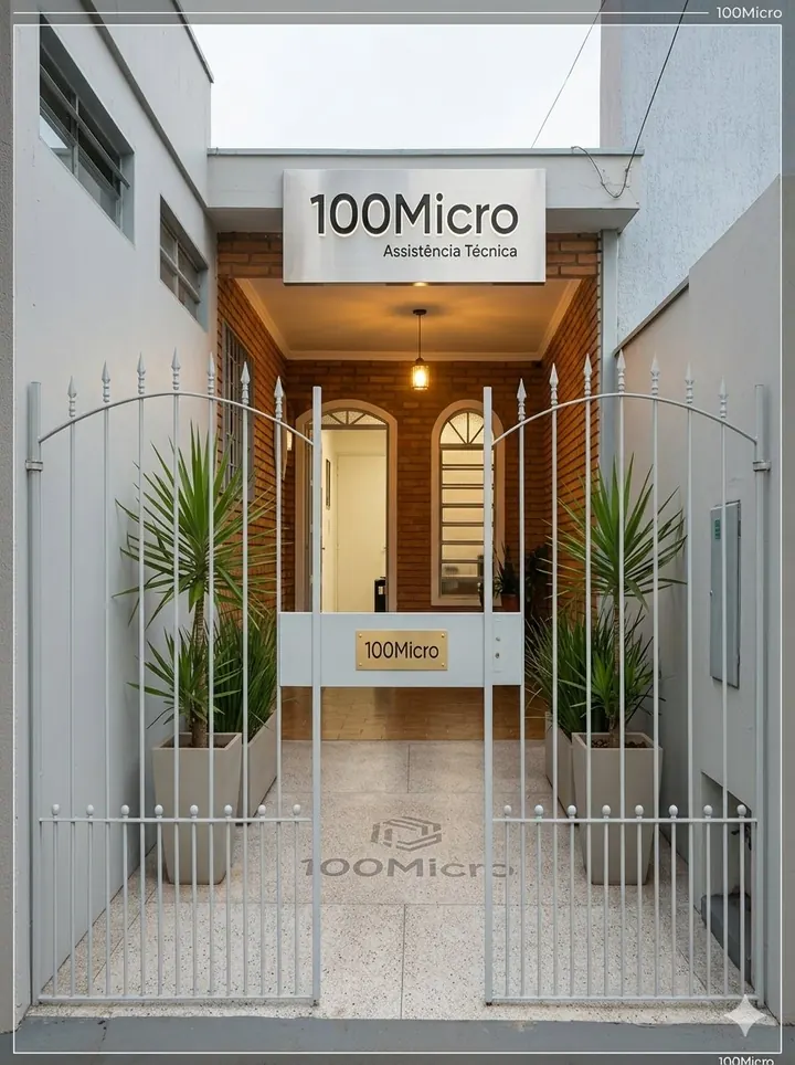 Entrada da loja 100% Micro