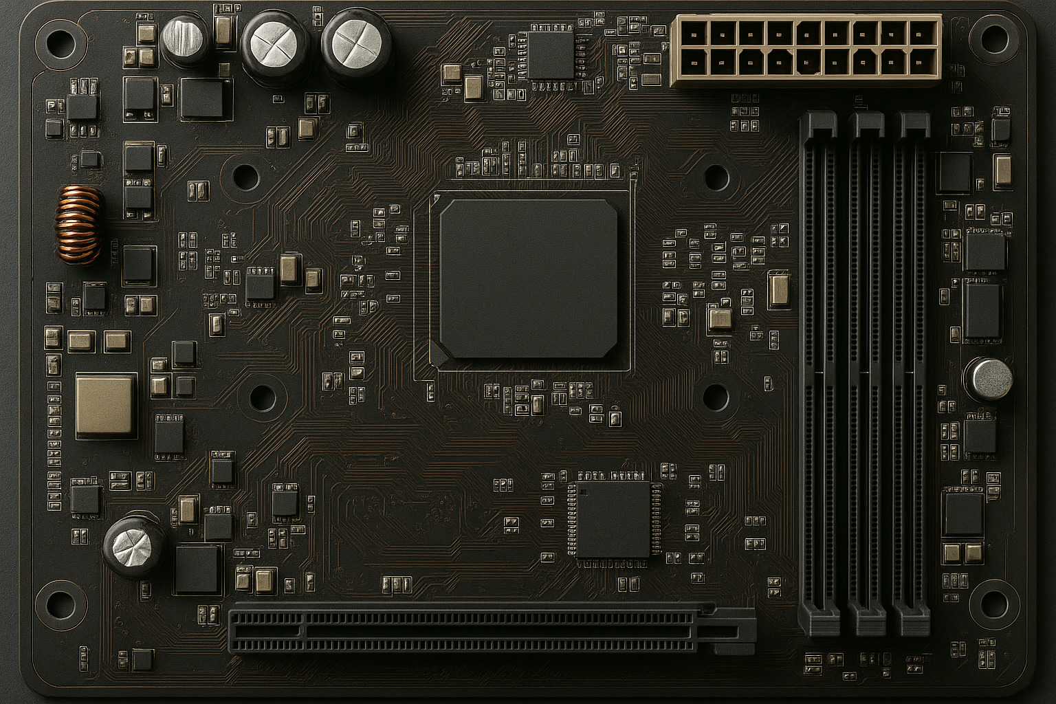 Placa-mãe reparada